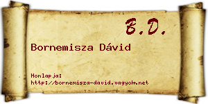 Bornemisza Dávid névjegykártya